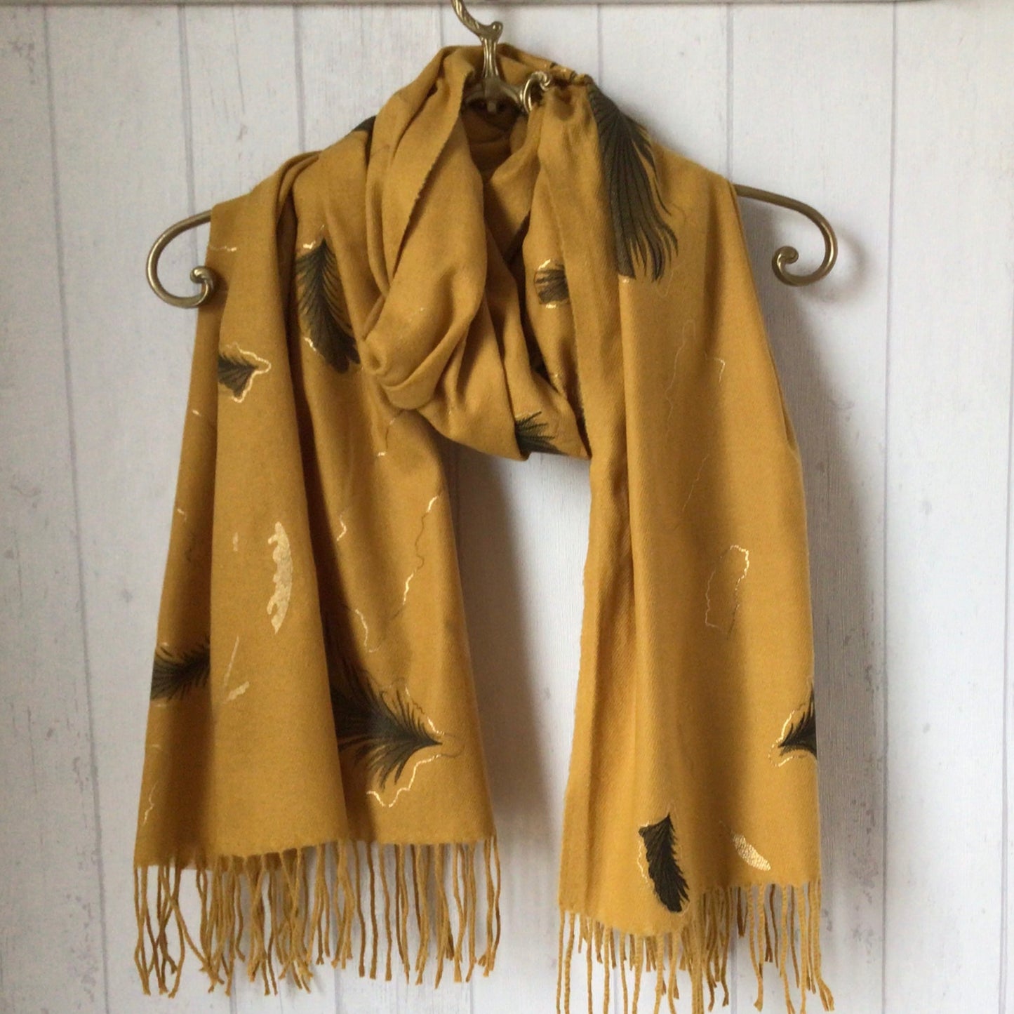 Joules sales mustard scarf